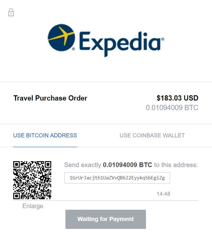 Expedia is one of the 7 ways to use cryptocurrency for travel