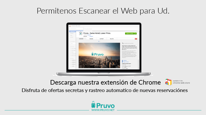 Extensión Chrome de Pruvo