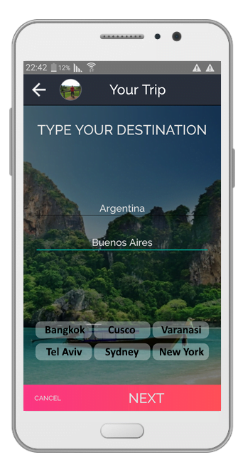 Travel app for meeting locals Travel Maker